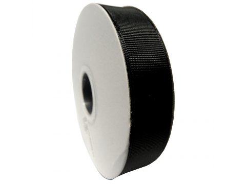 Ryps 20mm CZARNY cena za HURT 10 rolek po 27,4m taiemka taśma rypsowa na kokardki uszy do torby