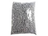Korale 8mm JASNE SREBRO cena za HURT 500g koraliki metalik plastikowe drobne sklep warszawa