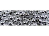Korale 10mm JASNE SREBRO cena za HURT 500g koraliki metalik plastikowe drobne sklep warszawa