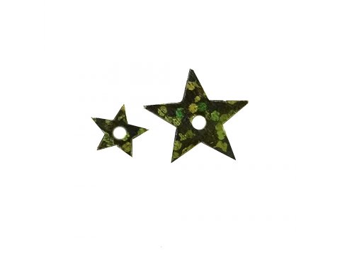 Cekiny GWIAZDKI 13mm ANTIK GOLD hologram cena za 100g sklep pasmanteria z cekinami warszawa