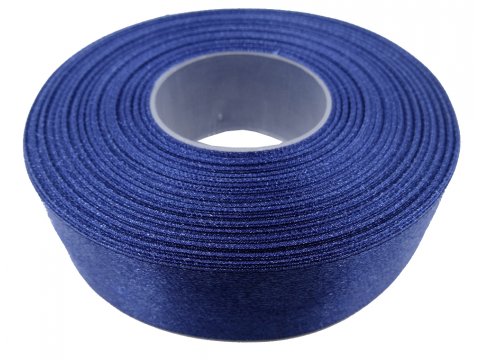 25mm wstążka atłasowa 25m 144 niebieska