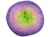ROSEGARDEN 312 FIOLET/RÓŻ/ZIELONY 100% BAWEŁNA włóczka YarnArt 250g 1000m cienka włóczka ombre na chusty cieni