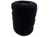 Sznurek bawełniany 3mm RECYKLING CZARNY 1PLY 100m  skręcany sklep ze sznurkami Warszawa