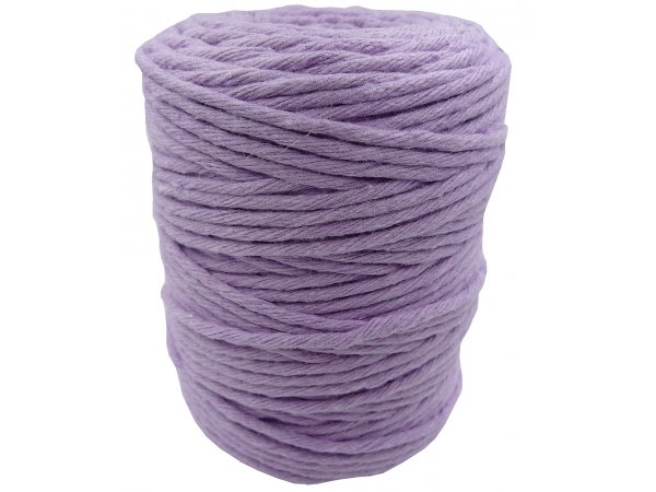 Sznurek bawełniany 3mm RECYKLING WRZOS FIOLET 1PLY 100m  skręcany sklep ze sznurkami Warszawa