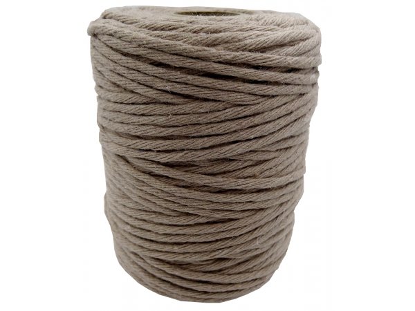 Sznurek bawełniany 3mm RECYKLING BEŻOWY 1PLY 100m  skręcany sklep ze sznurkami Warszawa