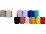 Sznurek bawełniany 3mm RECYKLING SZARY JASNY 1PLY 100m  skręcany sklep ze sznurkami Warszawa