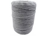 Sznurek bawełniany 3mm RECYKLING SZARY JASNY 1PLY 100m  skręcany sklep ze sznurkami Warszawa