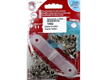 NAPY 11mm SREBRNE 15 szt...