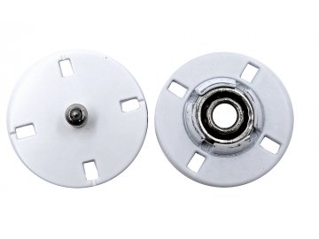 21mm Zatrzaski BIAŁE MATOWE...