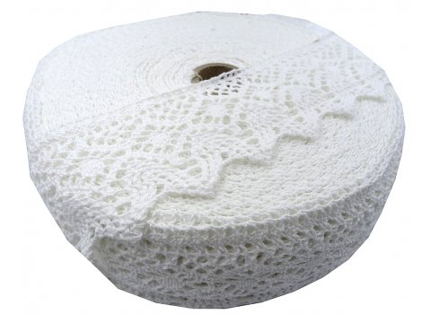 Koronka bawełniana 6cm 60mm BIAŁA 423K cena za 1m sklep z koronkami w Warszawie GOLD-POL