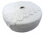 Koronka bawełniana 6cm 60mm BIAŁA 423K cena za 1m sklep z koronkami w Warszawie GOLD-POL