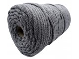Sznurek 5mm dziany 100% bawełniany 8-GREY 100m z rdzeniem bawełnianym BY GOLD-POL hurtownia sznurków Wars