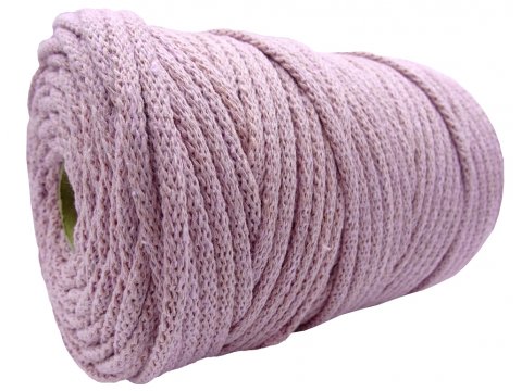 Sznurek 5mm dziany 100% bawełniany 20-POWER PINK 100m z rdzeniem bawełnianym BY GOLD-POL hurtownia sznurków War