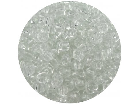 Koraliki szklane 4mm kulki drobne 18129 PRZEZROCZYSTE cena za 100g hurtownia