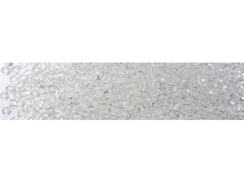 Koraliki szklane 4mm kulki drobne 18129 PRZEZROCZYSTE cena za 100g hurtownia