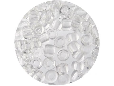 Koraliki szklane 4mm kulki drobne 18129 PRZEZROCZYSTE cena za 100g hurtownia