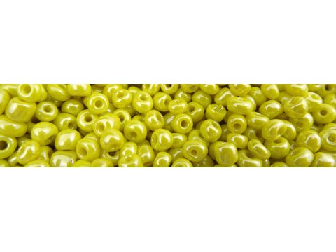 Koraliki szklane 4mm kulki drobne 18148 ŻÓŁTE Z PIĘKNYM POŁYSKIEM JAK PEREŁKI cena za 100g hurtownia
