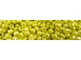 Koraliki szklane 4mm kulki drobne 18148 ŻÓŁTE Z PIĘKNYM POŁYSKIEM JAK PEREŁKI cena za 100g hurtownia
