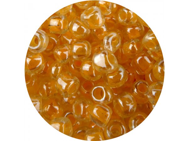 Koraliki szklane 4mm kulki drobne 18172 ORANGE  POMARAŃCZOWE PRZEZROCZYSTE Z POMARAŃCZOWYM ŚRODKIEM cena za 100g hurtownia