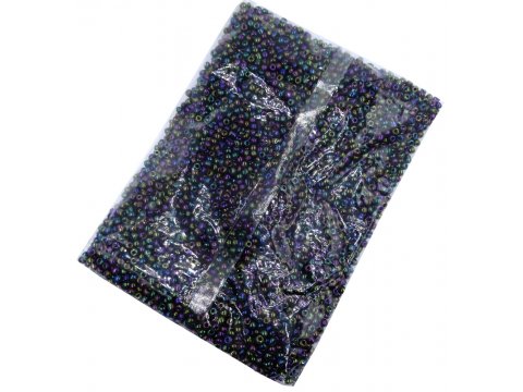 Koraliki szklane 4mm kulki drobne 18165 MIX BENZYNA FIOLET ZIELONY cena za 100g hurtownia korali