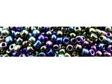 Koraliki szklane 4mm kulki drobne 18165 MIX BENZYNA FIOLET ZIELONY cena za 100g hurtownia korali