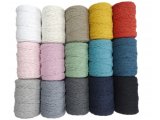 Sznurek 5mm 11 KHAKI ZIELONY GROSZEK bawełniany 100m makrama makramy liście