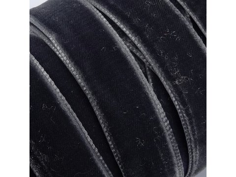 16mm cena za 1m tasiemka aksamitka 446 SZARY CIEMNY  francuska welur welwet velvet hurtownia aksamitek