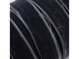 16mm cena za 1m tasiemka aksamitka 446 SZARY CIEMNY  francuska welur welwet velvet hurtownia aksamitek