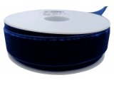 23mm cena za 1m tasiemka aksamitka 225 GRANATOWA francuska welur welwet velvet hurtownia aksamitek