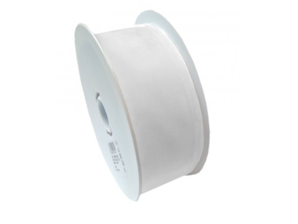 36mm cena za 1m tasiemka aksamitka 201 BIAŁY francuska welur welwet velvet hurtownia aksamitek
