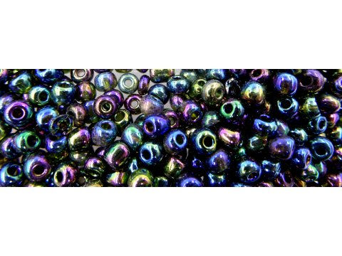 Koraliki szklane 4mm kulki drobne 18167 MIX BENZYNA ZIELONY cena za 500g HURT hurtownia korali