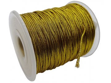 Sznurek 1mm ZŁOTY 100m w...