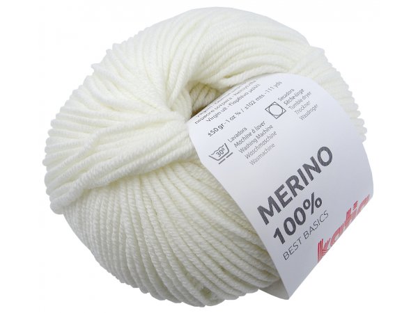 MERINO 100% 1 BIAŁY MLECZNY włóczka Katia 50g 102m Concept 100% wełna z merynosa sklep z włóczkami merynos hurtownia włóczek