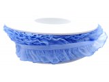 Gumofalbanka 18mm 1,8cm jednostronna BŁĘKITNA 821613218 czeska Pega cena za 1m gumka na podwiązkę z falbanką na podwiązki