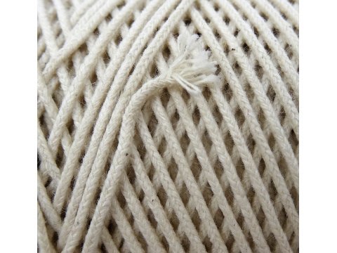 Sznurek 1mm 100m by GOLD-POL cena za 100m kolor NATURAL knot pleciony bawełniany do świec zniczy knoty sklep warszawa