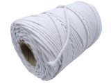Sznurek 2mm BY GOLD-POL cena za 100m kolor BIAŁY /WYBIELANY knot pleciony bawełniany do świec zniczy knoty sklep warszawa