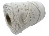 Sznurek 2mm BY GOLD-POL kolor NATURAL cena za 100m  knot pleciony bawełniany do świec zniczy knoty sklep warszawa