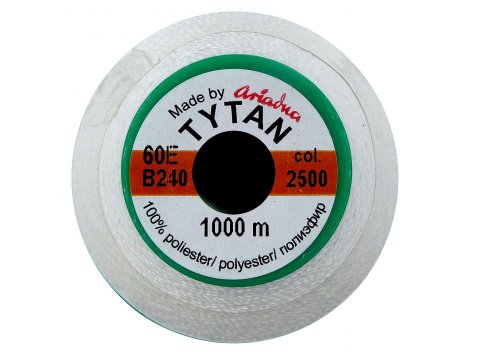 TYTAN 60E mocne nici 2500 BIAŁY cena za 1 szpulkę 1000m tapicerskie kaletnicze do skóry futra hurtownia