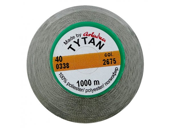 TYTAN 40 mocne nici 2675 SZARY cena za 1 szpulkę 1000m tapicerskie kaletnicze szwalniane