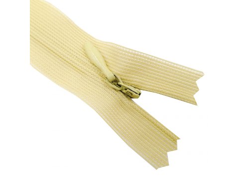Suwak kryty 60cm ŻÓŁTY PASTELOWY cena detaliczna za 1 szt zamek express suwaki kryte sklep goldpol