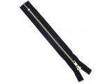 Suwaki 18cm metalowy 3mm CZARNY/ZŁOTY cena za 1 szt suwak zamek do spodni torebek kieszeni zamki metalowe
