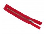 Suwaki 12cm metalowe 3mm CZERWONY/PLATYNA cena za 1szt zamek zamki suwaki hurtownia warszawa