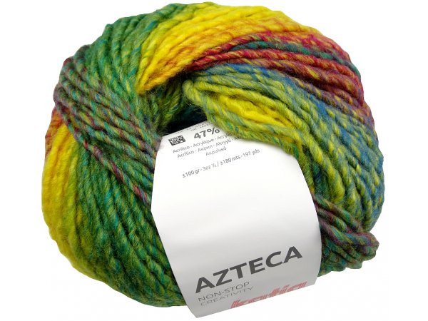 AZTECA 7884 MIX TĘCZA ZIELENIE włóczka mix wełny KATIA 100g 270mwłóczka na sezon jesienno-zimowy sklep z włóczkami Warszawa