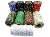 Sznurek 1,5mm bawełniany ozdobny MIX BIAŁY/SREBRNY 50m 1PLY BY GOLD-POL świąteczny do rozczesywania makramy hurtownia sznur