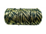 Sznurek 1,5mm bawełniany ozdobny MIX BUTELKA/ZŁOTY 50m 1PLY BY GOLD-POL świąteczny do rozczesywania makramy hurtownia sznur