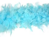 Szal boa wzór SAMBA by GOLD-POL AQUA pióra naturalne 1szt/1,8m szale z piór oryginalne 18cm hurtownia warszawa