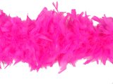 Szal boa wzór SAMBA by GOLD-POL RÓŻ FLUO pióra naturalne 1szt/1,8m szale z piór oryginalne 18cm hurtownia war