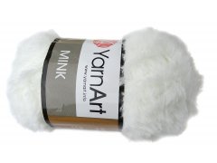 MINK 345 BIAŁY włóczka...