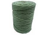 Sznurek 5mm 11 KHAKI ZIELONY GROSZEK bawełniany 100m makrama makramy liście