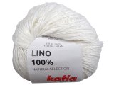 LINO 100% len 1 BIAŁY włóczka KATIA 50g 150m włóczki lniane z lnu włóczki sklep z włóczkami  GOLD-POL Warszawa